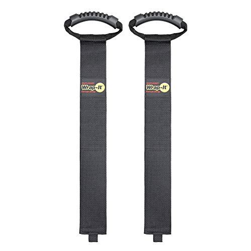Easy-Carry Wrap-It Storage Straps - 36" (2-Pack) - color: Black, size: 36" (2 Pack)