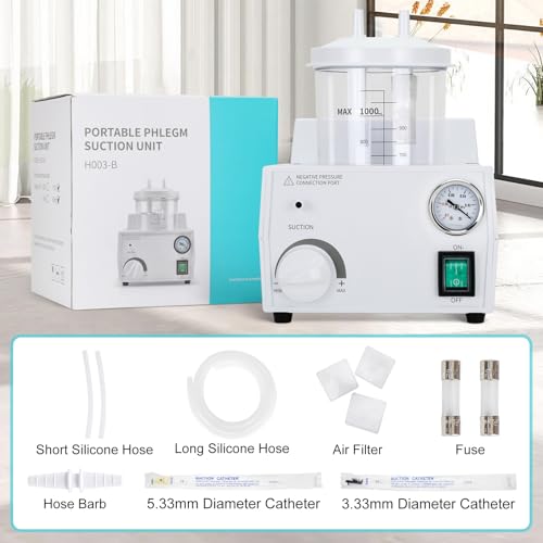 Portable Veterinary Suction Machine | Home Use with 1000ml Capacity 110V
