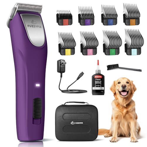 Professional Dog Grooming Clippers 2-Speed Detachable Blade 10# - color: Violet