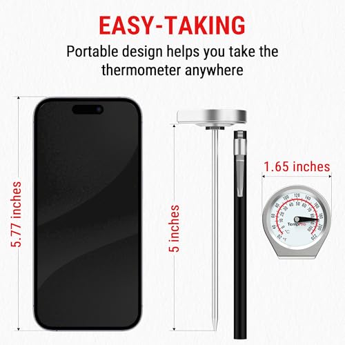 TempPro Dial Instant Read Meat Thermometer for Cooking - size: Analog