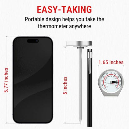 TempPro Dial Instant Read Meat Thermometer for Cooking - size: Analog