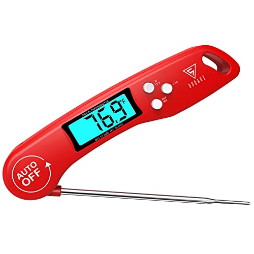 DOQAUS Digital Meat Thermometer, Instant Read Food Thermometer for Cooking - color: Light Red, size: 1 Pack (4.6 Inches Probe)