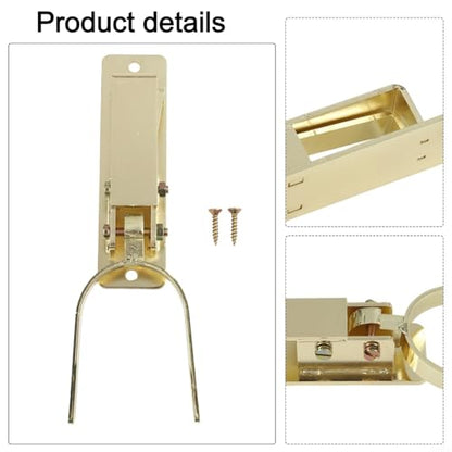 1PCS Locking Gate Latch for heavy-duty One-Hand Automatic Spring Lock Rust-Resistant Steel Instant-lock latch for Farm Ranch