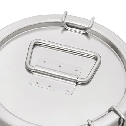 10L/ 2.64Gal Milk Can, Stainless Steel Milk Can with Lid Milk Jug Milk Transport Container Wine Pail Bucket Bottle Stainless Steel Milk Bucket with Sealed Lid for Grain Wine Liquid