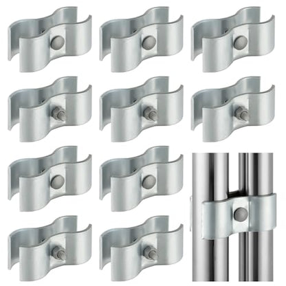 10 Sets 1-3/8 inch Chain Link Fence Panel Clamps - size: 10 Sets-1-3/8 inch