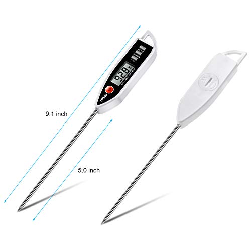 Meat Food Thermometer, Digital Candy Cooking Thermometer, Kitchen Cooking Thermometer Instant Read for BBQ Grill, Oil, Milk, Bath Water, Deep Fry, Candle Temperature