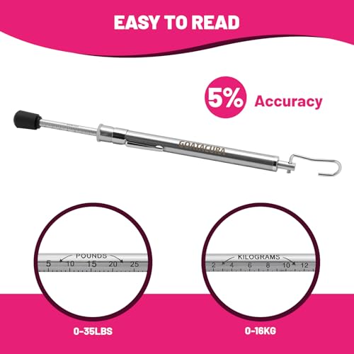 Push-Pull Door Pressure Gauge, 0-35LBS/16KG, ADA & Fire Code Compliant, Stainless Steel Body with Zinc-Plated Scale, 5% Accuracy