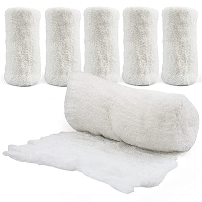 Gauze Rolls-kerlix Cotton Gauze Bandage Rolls -6 ply-STERILE - 4 Inches X 12 feet -Extra Absorbency - Medical Gauze Bandage -6 Rolls - Latex Free -Each roll Individual Wrapped-Hospital Grade Quality