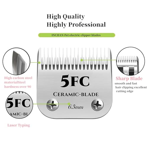 for Andis 5FC Blades Dog Grooming Blades - size: 5FC-2PC