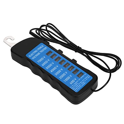 Generic Multi Light Electric Fence Tester Voltage Detector with 8 Neon Lights 600 7000V Range for Farm Garden Livestock Pet Enclosure