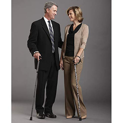 Switch Sticks Folding Walking Cane For Women & Men - color: Engraved Soiree