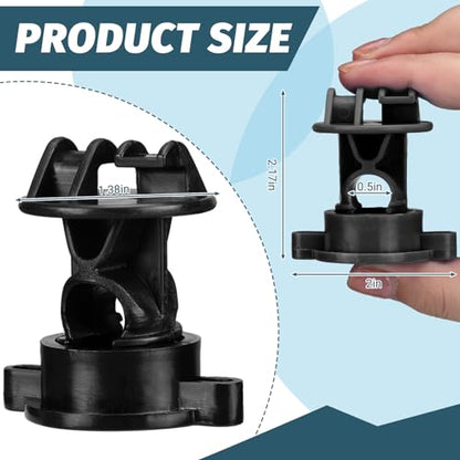 Frienda 25 Pcs Electric Fence Insulators Bulk Round Post Clips Electric Wire Insulators Wood Post Wire Holding for Garden Ranch Agriculture Farm Fence
