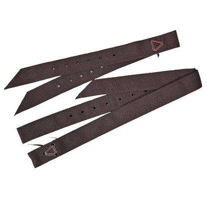HILASON Nylon Cinch Tie Strap Off Billet Set, 36 Inch - color: Brown