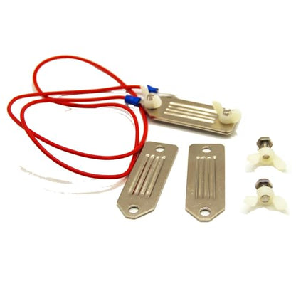 Electric Fence Tape Connector with 2 Pieces Tape Plates Electric Tape for Polytape to Polytape Connection, Fence Connecting Cable Red