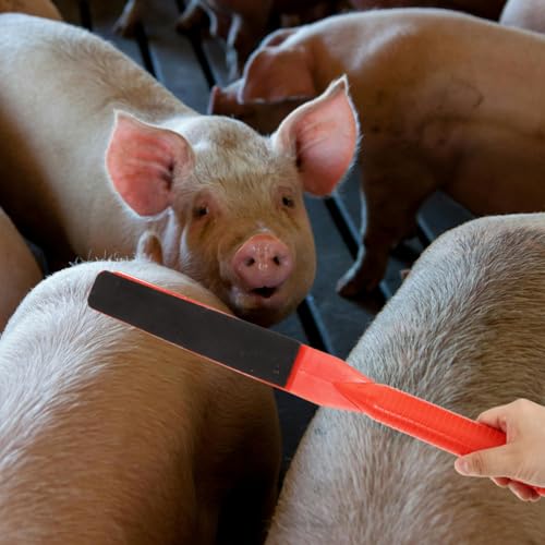 Kisangel Livestock Forcing Paddle Pig Show Stick Sheep Sorting Tool with Ergonomic Handle Lightweight 19.68 in Pasture Board for Gentle Animal Guidance