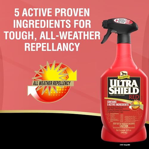 Absorbine UltraShield Red Insecticide & Repellent, 32 fl oz Sprayer - size: 32 Fl Oz