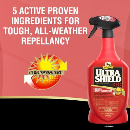 Absorbine UltraShield Red Insecticide & Repellent, 32 fl oz Sprayer - size: 32 Fl Oz