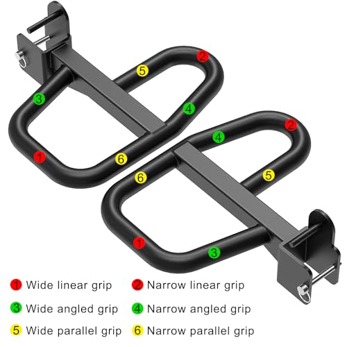 SELEWARE Dip Bar Attachment for Power Rack, 2 x 2 Tube, Multi Grip Handle - color: Multi Grip Dip Bar Attachment for 1" Hole of 2x2 inch Rack