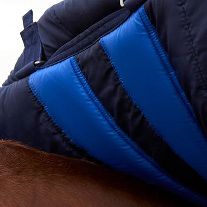 WeatherBeeta ComFiTec Ultra Turnout Detach-A-Neck 220g, Navy, 75" - color: Navy, size: 75"