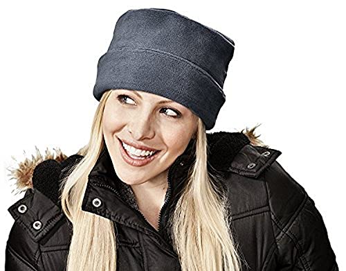Screamer Women's Fleece Rollup Beanie - color: Charcoal