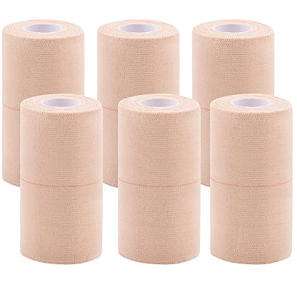 BQTQ 6 Rolls Elastic Adhesive Tape 4 Inch Self Adherent Stretch Bandages - size: 4 Inch 6Rolls