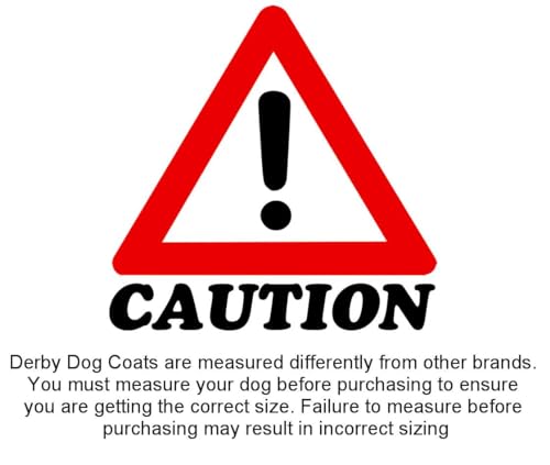 Derby Originals Horse Tough 600D Ripstop Waterproof Reflective Winter Dog Coat 150g Medium Weight, Black, 22"