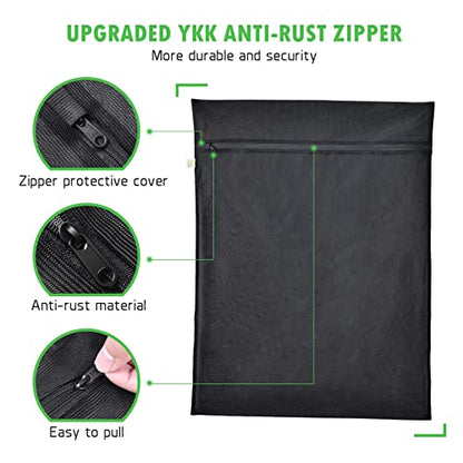 2 Pack Mesh Laundry Bags 24 x 32 inch Laundry Garment Bag Mesh Large Lingerie Wash Bags Zippered Garment Washing Net for Underwear Hosiery Blouse Sweater Dress Don't Drying, Melting 140-176℉ | Reusable Laundry Bag Mesh Lingerie Wash Bags Zippered for Unde