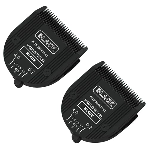 2PCS Adjustable 5 in 1 Replacement Blades Compatible with Wahl 5 in1 Clipper Bravura, Chromado, Creativa, Figura, Motion, Supergroom Dog Grooming Clippers (Black) - color: BLACK-22