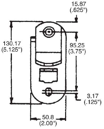 Trailer Door & Ramp Locking Hasp -3.75" Mounting- Cam Lock Latch Keeper -Zinc- Made in THE USA - size: 3.75" Center to Center Mounting