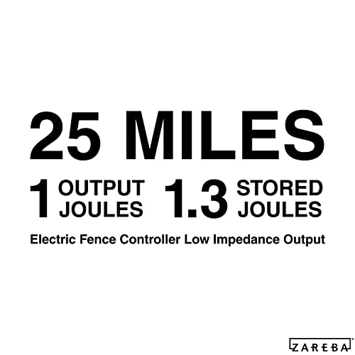 Zareba 25 Mile AC Powered Low Impedance Electric Fence Charger - Plug in Fence Charger - Contain Bulls, Cattle, Dogs, Exotics, Horses & More - Keep Predators Out - EAC25M-Z (Pack of 2) - size: Pack of 2