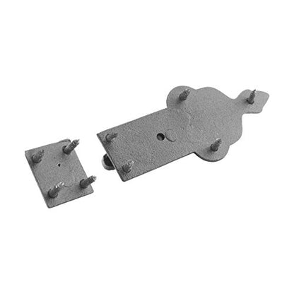 Renovators Supply Manufacturing Slide Bolt Latch 3 3/4 in. Black Wrought Iron Ball Tip Style Slide Bolt with Mounting Hardware Pack of 2 - size: Pack of 2, style: 3.75 inch - Ball Tip