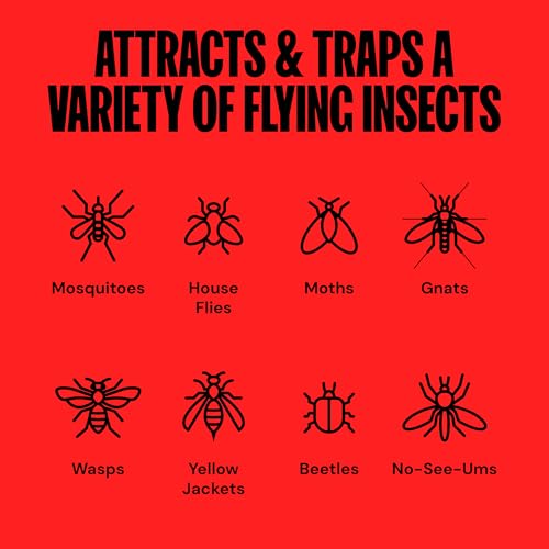 DynaTrap DT2030-GRSR Fly Traps Outdoor - Mosquito & Flying Insect Killer for 1 Acre – Kills Flies, Gnats, Wasps - Bug Zapper Alternative - Green - style: 1 Acre Green Trap