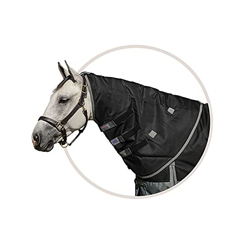 Dura-Tech Viking Midweight Insulation Turnout Horse Neck Cover | Horse Blankets Neck Protection | Horse Blankets for Winter Waterproof | Durable Horse Hood - size: Medium