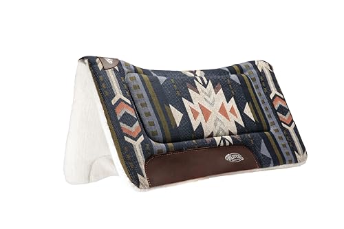Weaver LivestockSaddle Pad - color: SANTA FE-NAVY/OFF WHITE