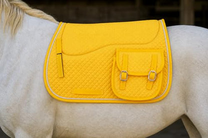 CHALLENGER Horse Quilted English Contoured All-Purpose Saddle Pad 72129