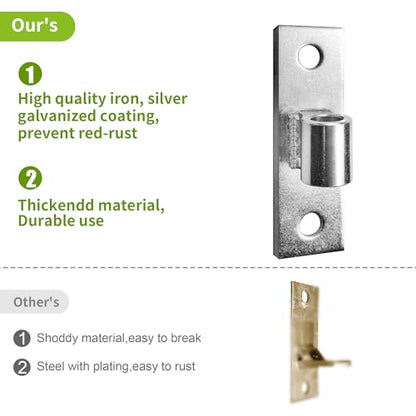Generic Gate Hinges, Sturdy Metals Wall Mount Gate Hinges Heavy Duty, Gate Hinge for Farm Gate or Fence Gate, Fit 5/8'' Pin Chain Link Fence Gate Hinge-2Pcs, KZ-YZJL38125-2