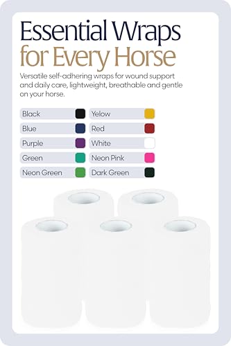 Equinavia 20 Pack Self Adhesive Bandage Wrap, 4 Inch Vet Wrap for Horses - color: White