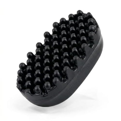 Large Size Black Rubber Curling Hair Brush Premium Twist Tool for Afro Curly Coiled 4C Hair Quick Easy Styling - size: Large