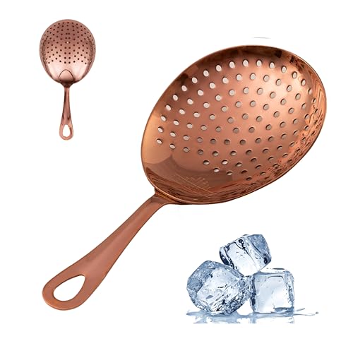 A Bar Above Julep Strainer, Antique Copper Finish, 304 Stainless Steel - color: Antique Copper