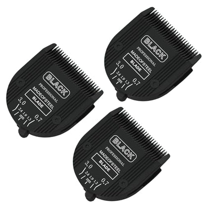 3PCS Adjustable 5 in 1 Replacement Blades Compatible with Wahl 5 in1 Clipper Bravura, Chromado, Creativa, Figura, Motion, Supergroom Dog Grooming Clippers (Black) - color: BLACK-3