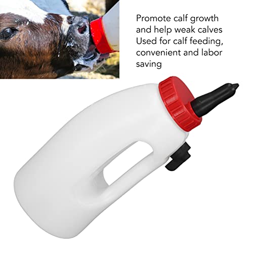 4L Calf Nursing Feeding Bottle, Calf Bottle with Nipple Handle Milk Pot Calves Nursing Milk Feeding Bottle with Handle Livestock Supplies