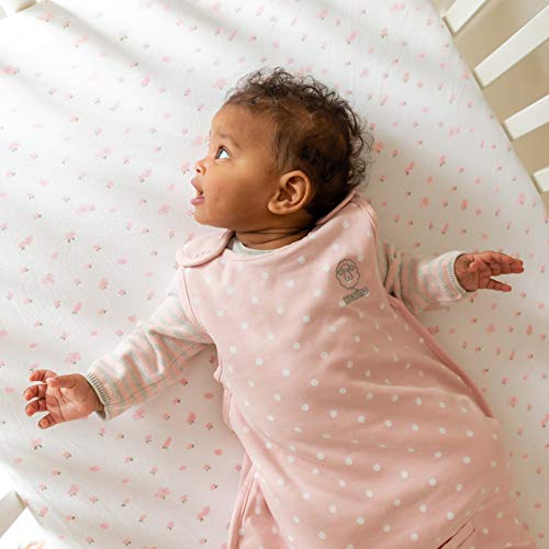 Woolino Merino Wool & Organic Cotton Baby Sleep Sack 2-24 Months – Ultimate 4-Season Baby Sleeping Bag, Universal Size Wearable Blanket, 2-Way Zipper & Adjustable Fit, Year-Round Use - Rose - color: Rose