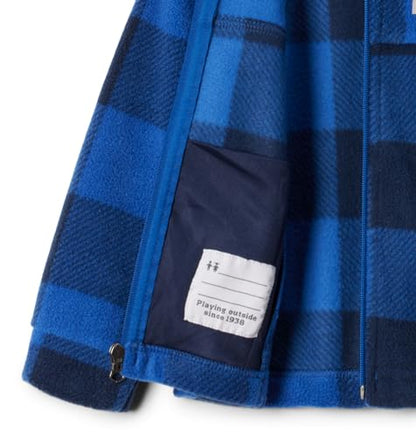 Columbia Kids Zing Iii Fleece - color: Mountain Blue Check, size: Large