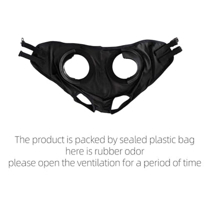 Adjustable Horse Fly Masks - Focus Aid for Racing & Training,Super Comfort Stretchy Equestrian Eye mask Large Eye Space with UV Protection Soft on Skin with Breathability (Black) - color: BLACK