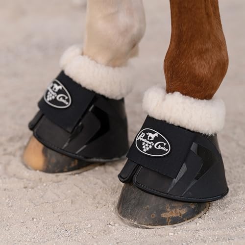 Professional's Choice Hard Shell All-Purpose Bell Boots | Durable and Shock Absorbing | Full Coverage | Easy to Clean - style: With Fleece