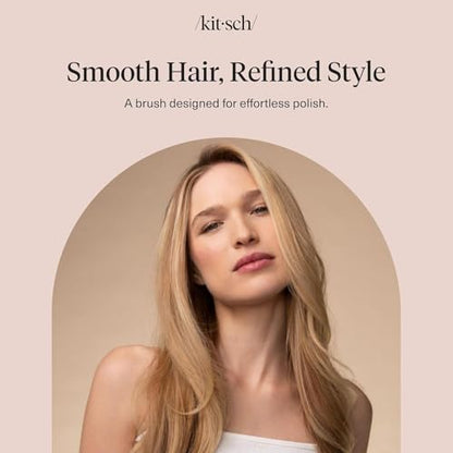 Kitsch Smooth & Polish Hair Brushes For Women and Men - Black - color: Black