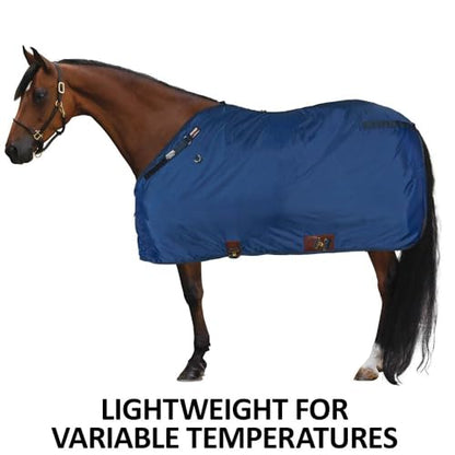 Schneiders Dura-Nylon Adjusta-Fit Cutback Surcingle Horse Stable Blanket for Winter | Breathable Comfort & Adjustable Fit | Tekno-Fleece Lightweight - size: Horse Size 80