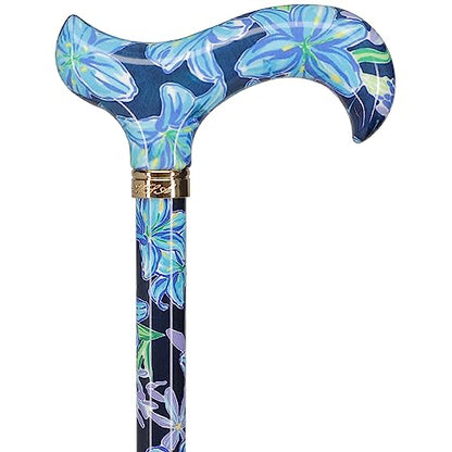 Royal RC Canes Walking Sticks for Men and Women - Stylish Designer Fashionable Adjustable Derby Canes - Lightweight Aluminum Cool Walking Sticks with HD Patterns - color: Dark Blue (Multicolor)