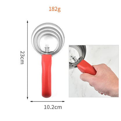Curry Comb Stainless Steel Reversible Spring Horse Brush Scraper with Soft Rubber Grip Handle, 4Rings