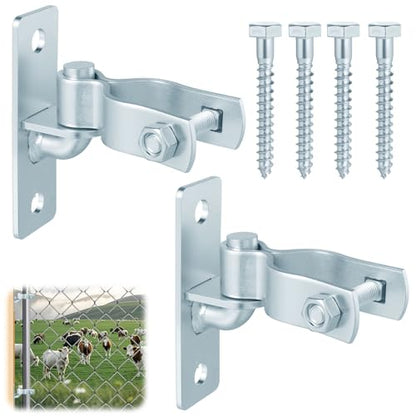 2 Pair Heavy Duty Gate Hinges 1-3/8'' Gate Hinge, Screws Included - size: 2 Pair-1-3/8''